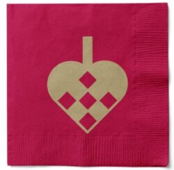 Christmas Braided Heart Napkins