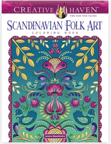 Creative Haven Scandinavian Folk Art Coloring Book