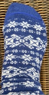 Mid Weight Alpaca Socks - Oslo Blue