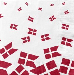 Party Napkins - Danish Flags