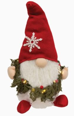 LED Wreath Gnome