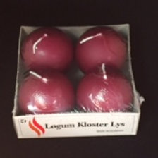 Burgundy - Løgum Kloster Lys Candles