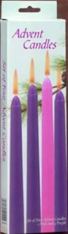 Advent Taper Candles - Set of 4