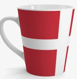 Danish Flag Latte Mug
