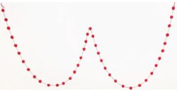 Felt Pompom Garland, Red Small