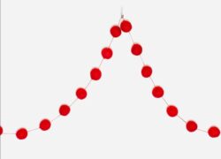 Pompom Garland, Red