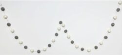 Felt Pompom Garland, Cream & Grays