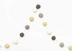 Pompom Garland, Earth Tone