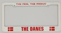 Danish License Plate Frame