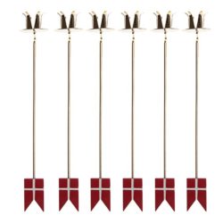 Danish Flag Candle Holder
