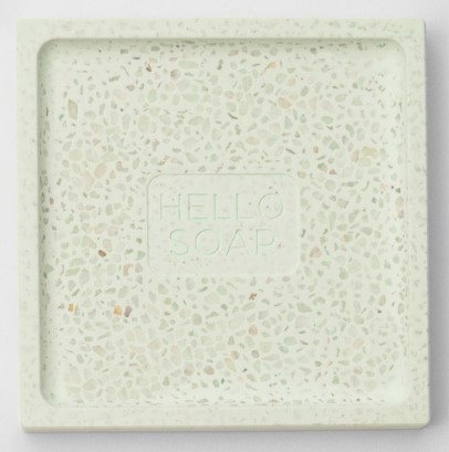 "Hello Soap" Green Diatomite Soap Dish - Image 2