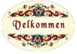 Velkommen Ceramic Sign