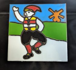 Terracotta Danish Dancer Tile/Trivet