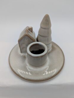 House w/Tree Candle Holder