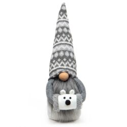 Polar Bear Gnome with Muff - Large