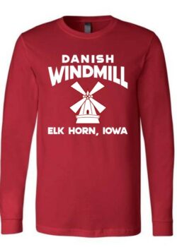 Danish Windmill Shirt - Red Long Sleeve