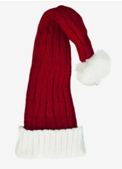 Red & White Santa Hat (Coarse Knitted)