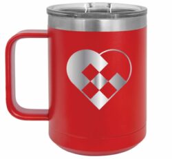 Woven Heart Mug Tumbler *NEW COLOR*