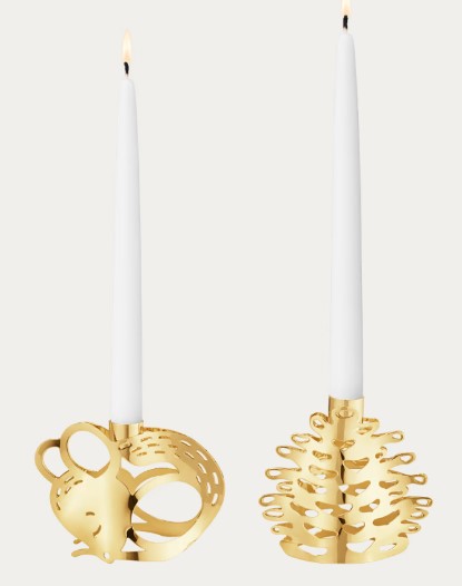 2023 Georg Jensen Annual - Taper Candleholder Set - 2pcs. - Image 2