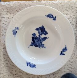 Royal Copenhagen Blue Flowers Braided Rimmed Soup Bowl