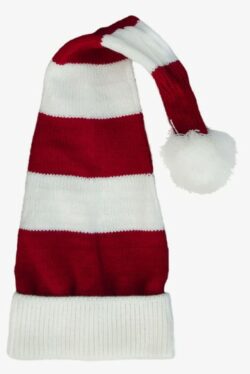 Red & White Striped Santa Hat