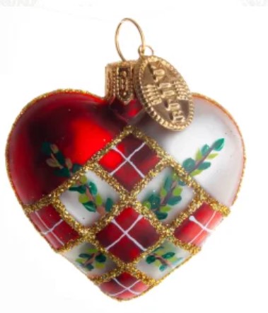 Brink Nordic Christmas Woven Heart 4cm