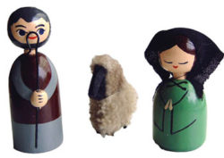 Anne Beate Design - Shepherd with Wife and Sheep
