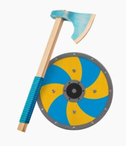 Viking Axe and Round Shield Set