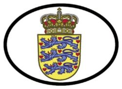 Denmark Coat of Arms Oval