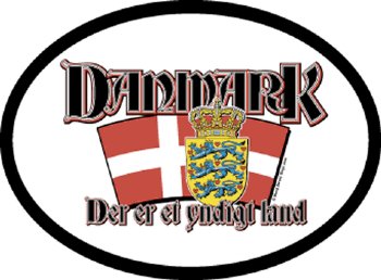 Denmark Motto Oval