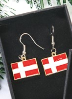Danish Flag Earrings