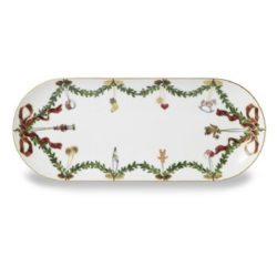 Star Fluted Christmas Oblong Dish