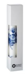 Classic Blue Flowers Taper Candle