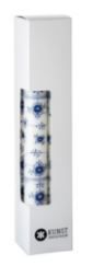 Classic Blue Fluted Taper Candle